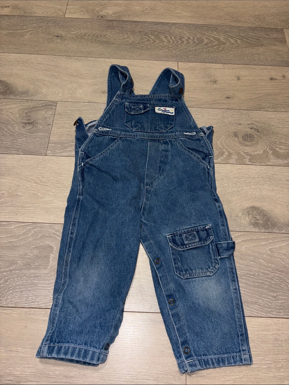 Kids Denim Overalls - Blue